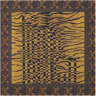 Pierre-Louis Mascia Cialda Scarf - unisex - Zijden sjaals - Bruin - ONE Size - Accessoires
