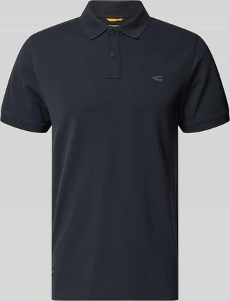 Camel Active Regular Fit Poloshirt in unifarbenem Design in Marine, Gr&ouml;&szlig;e XXL