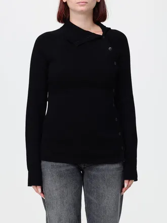 Dondup Maglia a dolcevita in viscosa slim fit con bottoni sulla spalla