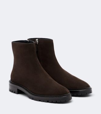 The Row Botines Moto de ante