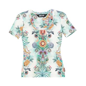 Just Cavalli T-Shirts, female, Multicolor, Size: XL T-Shirts