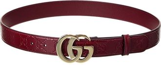 Gucci Gg Milano Leather Belt