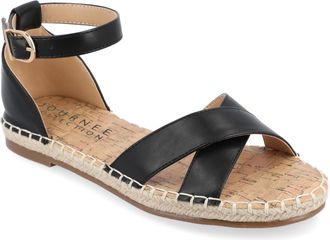 Journee Collection Women & apos;s Lyddia Medium and Wide Width Espadrille Sandals