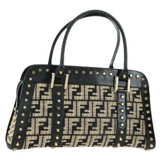 Fendi Pre-owned Handbags, female, Brown, Size: ONE SIZE Pre-owned Zucca Canvas Hand Bag