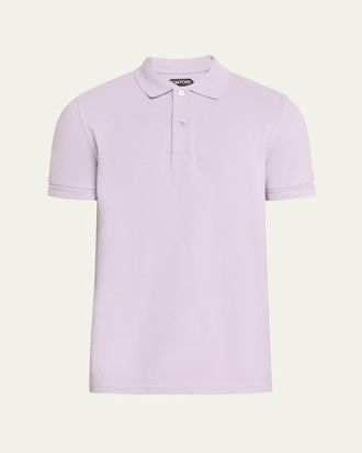 Tom Ford Mens Cotton Pique Polo Shirt