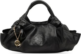 Loewe Black Leather Handbag Tote Bag (Pre-Owned)