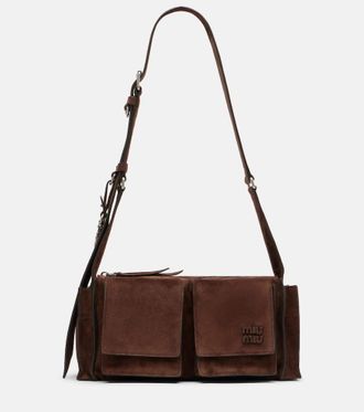 Miu Miu Utilitaire suede shoulder bag