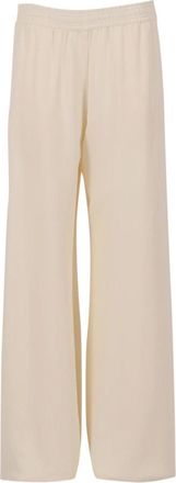 Fabiana Filippi Wide Trousers, female, White, Size: S Pantalone Ampio