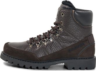 Bogner Helsinki lace-up boots with spikes for men - Dark brown - 405