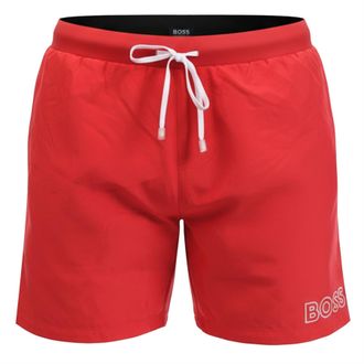 HUGO BOSS Heren Zwemshort Zeesterren (Rood)
