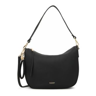 Kazar Borsa a Spalla in Pelle Morbida Sagomata - - Bags - Donna - Nero - ONE SIZE