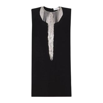 Max Mara Festoso Mini Jurk - Dames - Feestkleedjes - Zwart - 2XS - Polyester - Kleedjes
