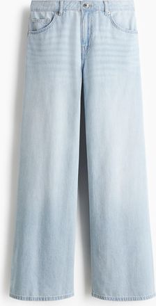 H&M Wide Regular Waist Jeans - Blue
