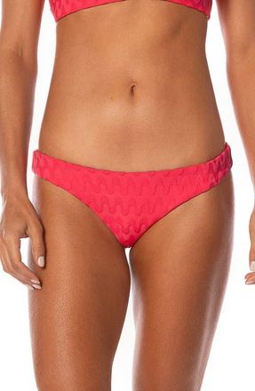 Maaji Apple Red Iconic Reversible Bikini Bottoms at Nordstrom, Size Medium