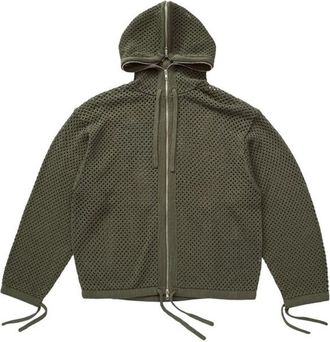 Kenzo Cotton Mesh Knitted Hooded Sweatshirt, Size X-Large