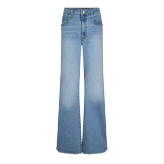 Levi's Womens Levis High Rise Flared Five Pocket Jeans in Light Of My Lif - Blue - Size 31W/32L
