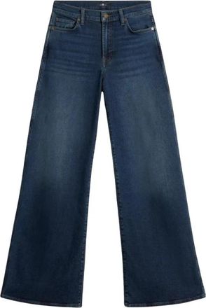 7 For All Mankind Lotta Cisco Wide Jeans - Dames - Loose Fit Jeans - Blauw - W29 - Jeans