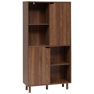 5five Simply Smart Librer&iacute;a De 2 Puertas Slidy De Madera Oscura - 5five
