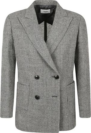 Saulina Milano Blazer - Dames - Blazers - Grijs - L - Wol - Jassen