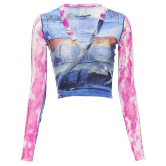 Jean Paul Gaultier Soleil sheer wrap top