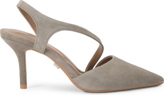 Carvela Womens Suede Symmetry Court Heels - Taupe - Size UK 5