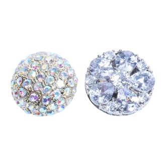 Maison Margiela Kristallen Oorbellen - Dames - Oorbellen - Grijs - ONE Size - Accessoires