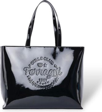Chiara Ferragni Borsa Handtas en Schoudertas - Dames - Tassen - Zwart - Maat: ONE Size Zijde