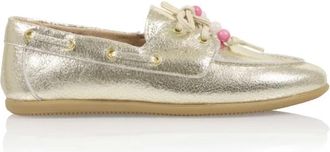 DWRS Latty Crackled Mocassins - Dames - Loafers - Beige - 38 EU - Schoenen