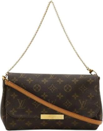 Louis Vuitton Pre-owned Monogram Favorite MM Schoudertas - Dames - Vintage Schoudertas - Bruin - ONE Size - Vintage