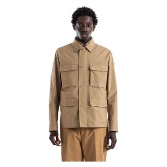 Moncler Down Jackets, male, Beige, Size: M Exmoor 3-in-1 Down Field Jacket