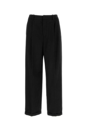 Saint Laurent Black Straight Leg Pant