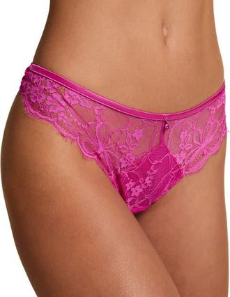 Hunkem&ouml;ller Prina Thong in Rose Violet at Nordstrom, Size Medium