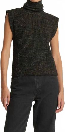 Nation Ltd Isha Turtleneck Tank Top In Black