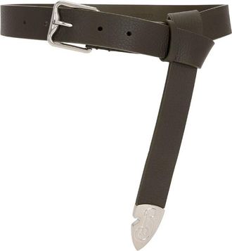 Burberry B Buckle Shield Leather Belt, Size 110