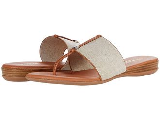 Andr&eacute; Assous Nice Womens Shoes Beige Linen : 5 M, Textile