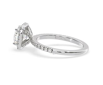 The Diamond Store 2.05ct Beatrice Lab Diamond Halo Engagement Ring in Platinum F/VS1
