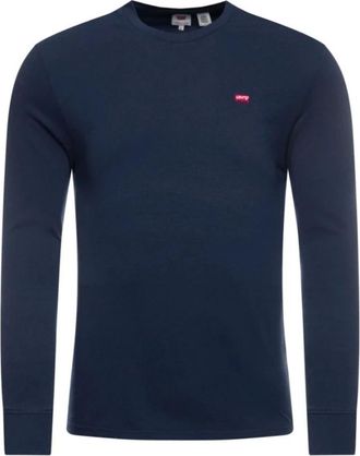 Levi's Original Logo Longsleeve Tee - Heren - Longsleeves - Blauw - M - Katoen - Tops