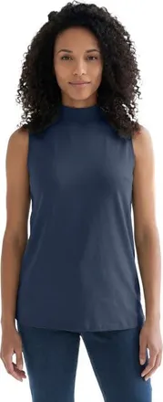 Roaman's Ultimate Sleeveless Mockneck Tee in Navy at Nordstrom, Size 32
