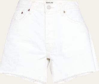 A Gold E Parker Long Frayed Shorts
