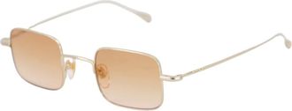 Gucci Sunglasses, unisex, Yellow, Size: 41 MM Rectangle Gold Sunglasses