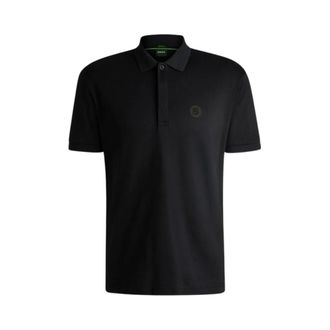 HUGO BOSS Tops, Heren, Zwart, S, Katoen, Paddy Polo Shirt