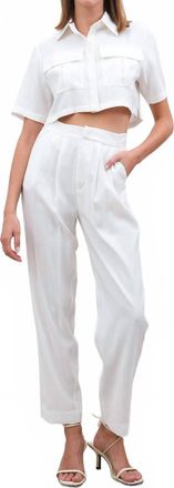Parentezi Gretta Pant In White