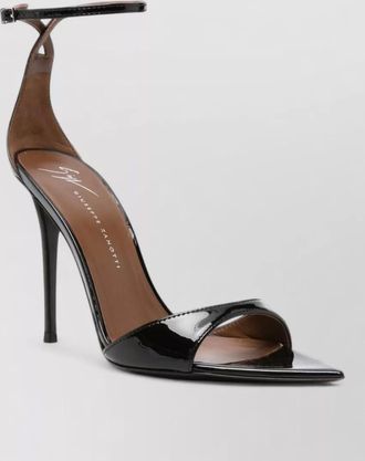 Giuseppe Zanotti patent leather ankle-strap pointed-toe stiletto sandals