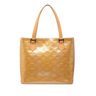 Louis Vuitton Pre-owned Tote Bags, female, Brown, Size: ONE SIZE Pre-owned Monogram Vernis Houston