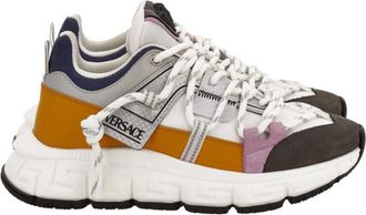 Versace Upcycle Trigreca Sneakers - Dames - Sneakers - Veelkleurig - 39 EU - Leer - Schoenen