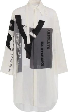 Yohji Yamamoto Hombre, Camisas, Blanco, Talla: L