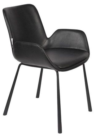 Zuiver Design Armlehnstuhl Brit Ll - Schwarz