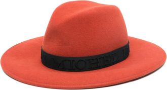 Maison Michel Zango ribbon hat - unisex - Viscose/Polyester/Cotton - M - Orange
