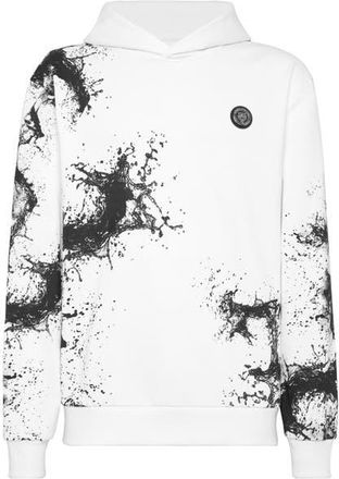 Plein Sport Hoodie Plein Sport Splash Men in White at Nordstrom, Size Xxx-Large