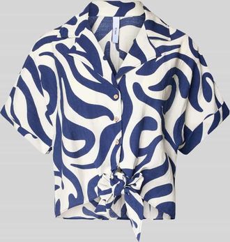 Mango Regular Fit Bluse mit Saum zum Binden Modell LIFE in Beige, Größe XS